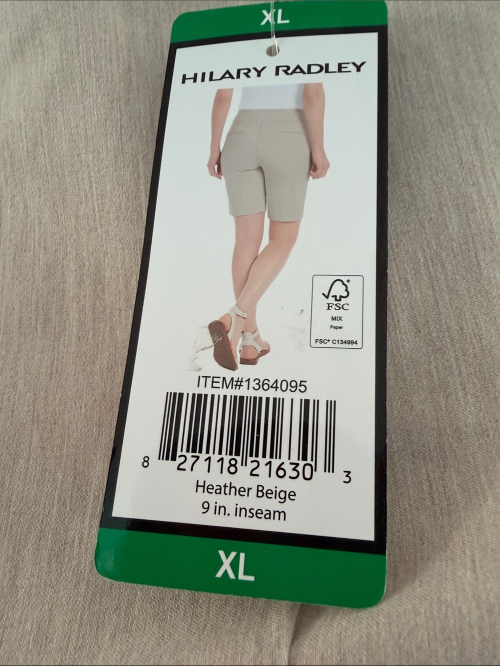 Hilary Radley women’s  Tan Dress Shorts - Picture 2 of 3